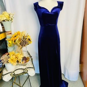 B. Darlin Long Purple Dress size 11/12